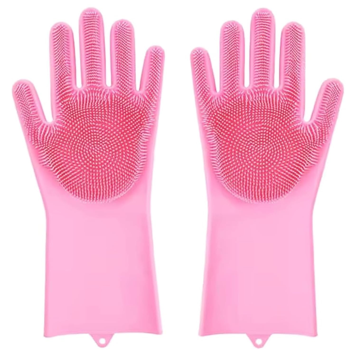 Silicone Hand Gloves for Dish Washing Kitchen Bathroom Car Cleaning Pack of 1