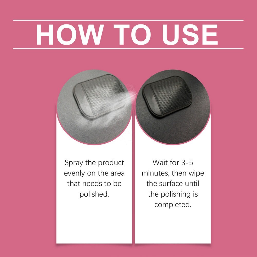 1~5 Pack Polishing Cleaner Car Interior, Car Interior Detailer and Cleaner 100ml