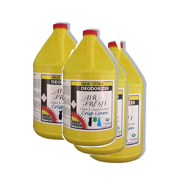 Pros Choice 2024 Air Fresh Crisp Linen 1 Gallon Deodorizer and Odor Counteractan