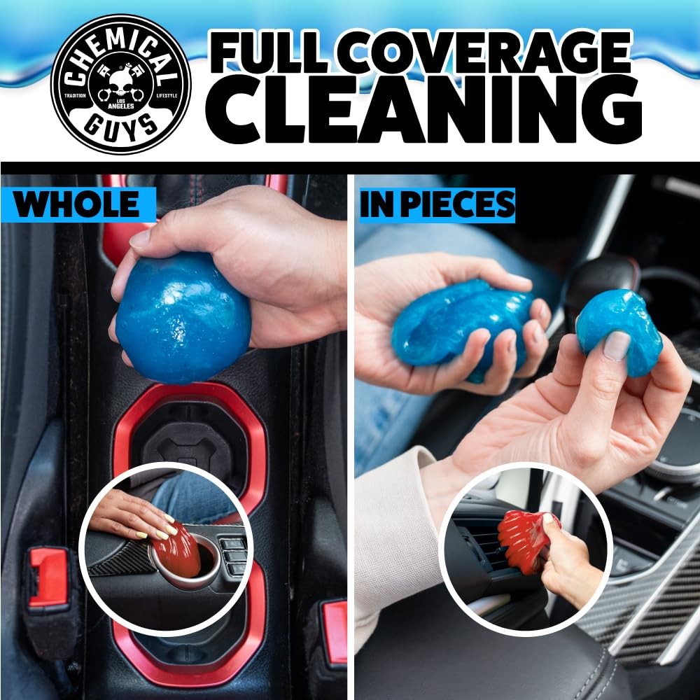 Chemical Guys Sticky Icky Car Cleaning Gel, Green Apple & Sweet Strawberry Scent