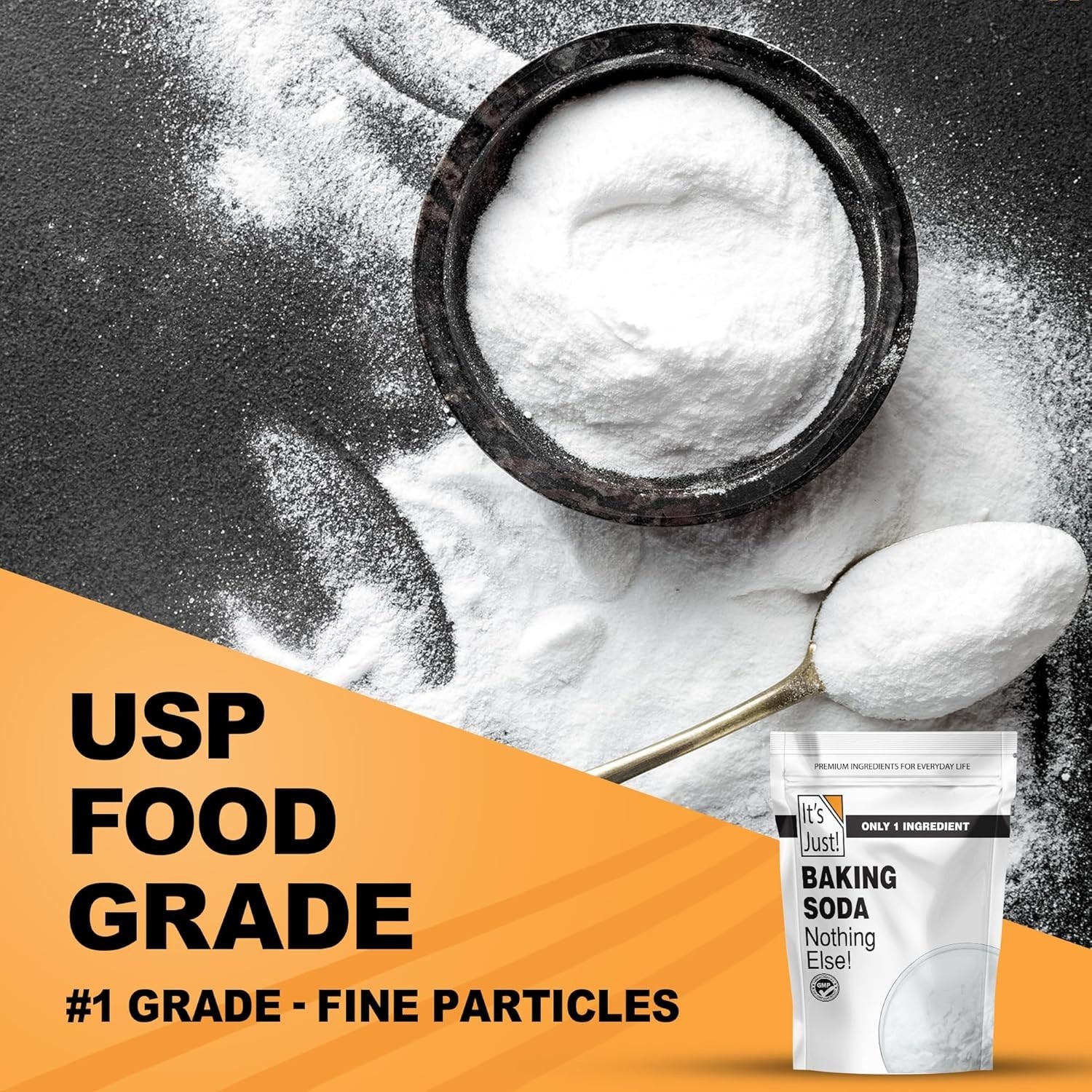 Gourmet Baking Soda – Food Grade & Non-GMO, 56 Oz for Culinary Excellence