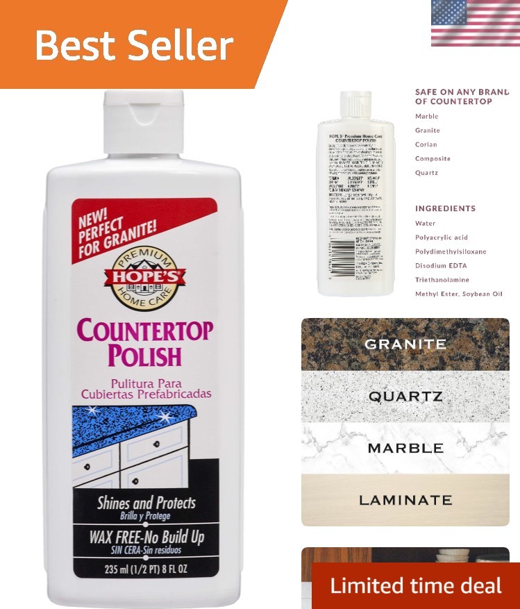8 Fl Oz Multi-Surface Polish – Restores Shine & Protects Granite, Quartz, Marble