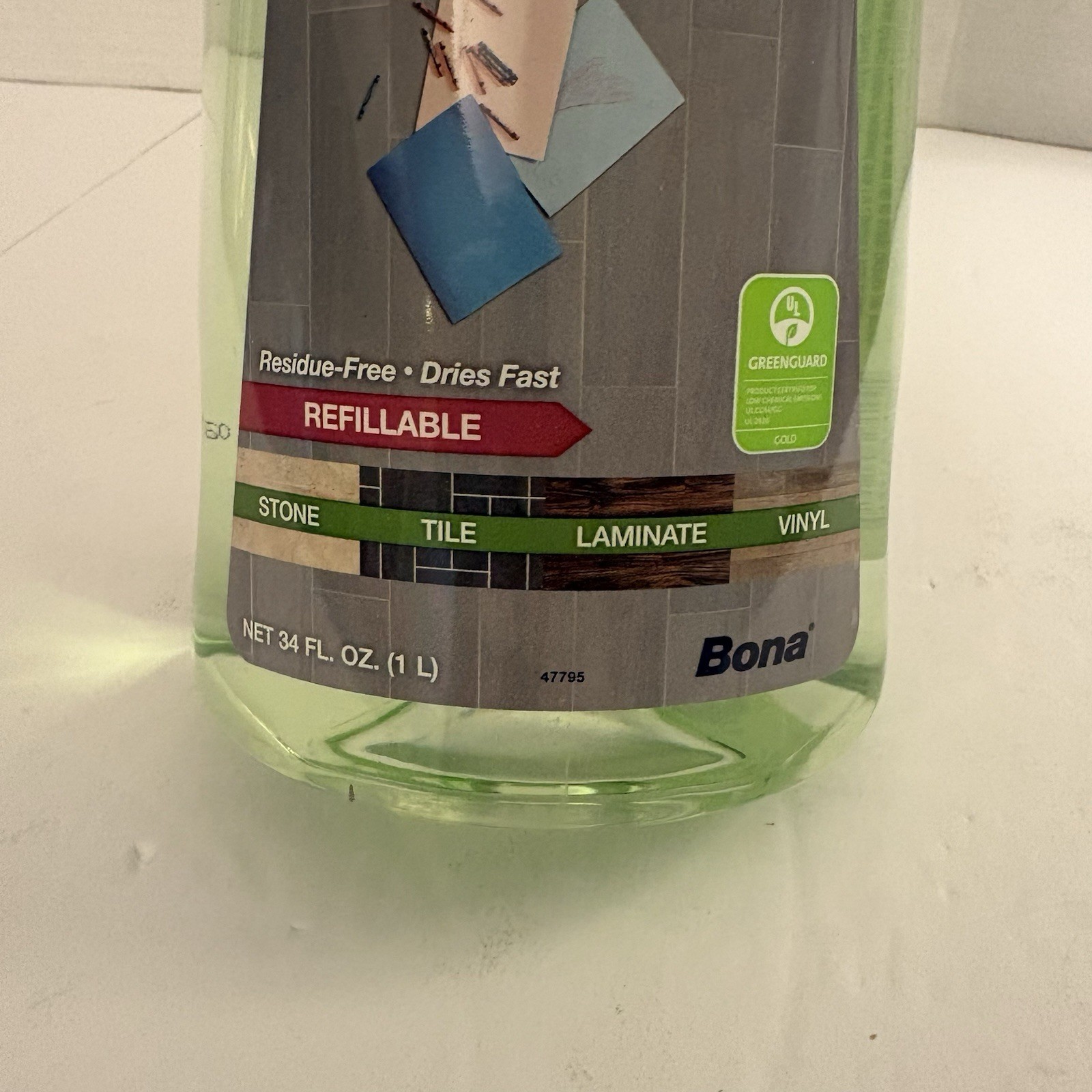 Bona Hard Surface Floor Cleaner Cartridge 34 Oz Multi Surface Safe Eco Friendly