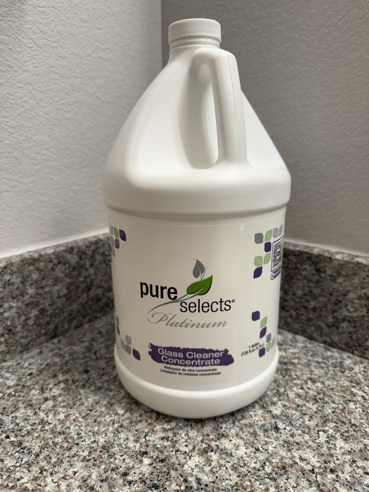Pure Selects Platinum Glass Cleaner Concentrate 1 Gallon Streak Free NEW