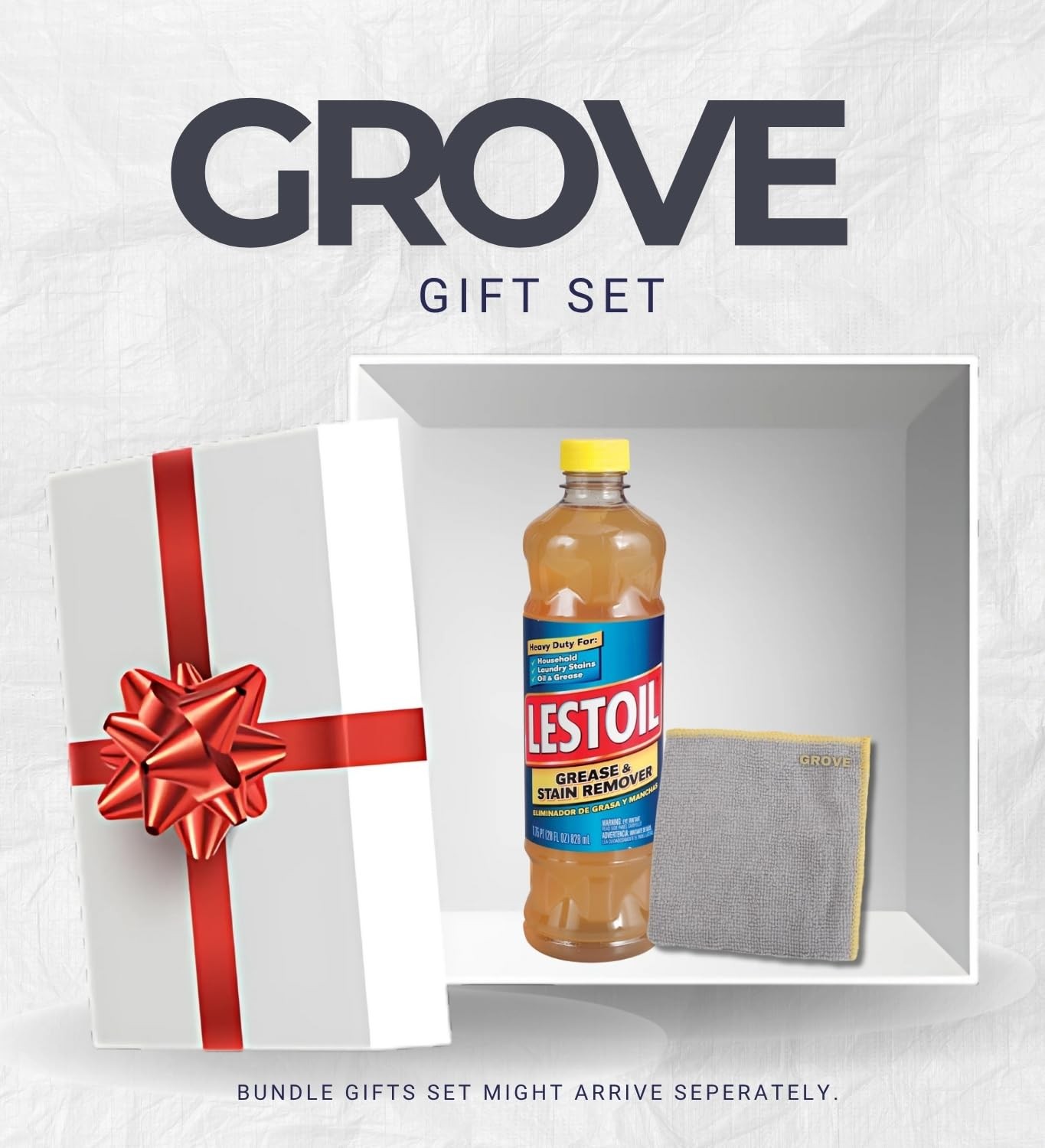 Lestoil No Scent Grease and Stain Remover 28 oz Liquid Bundle with Microfiber…