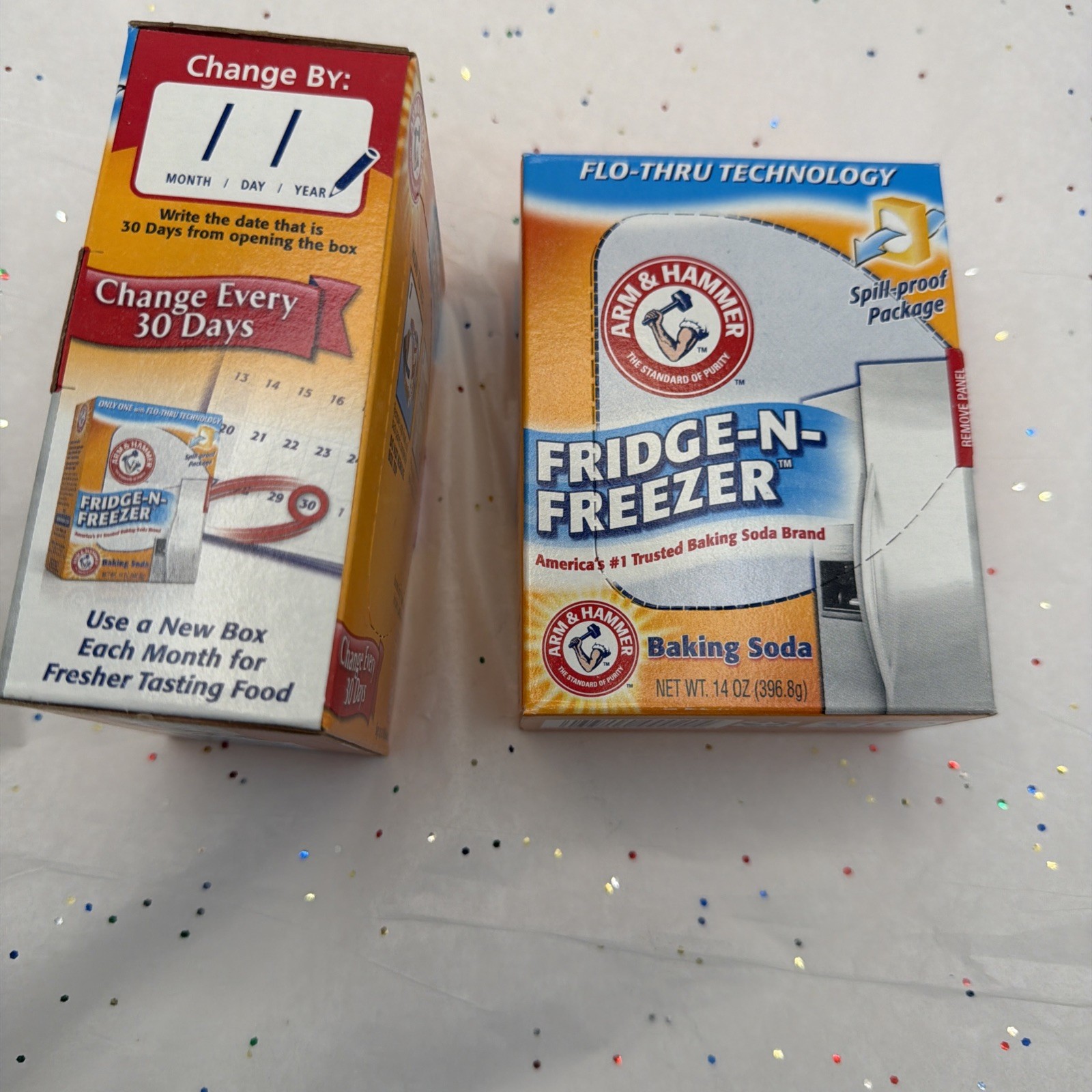 Arm & Hammer Fridge-N-Freezer Baking Soda Odor Absorber 14 Oz (2 Pack) New