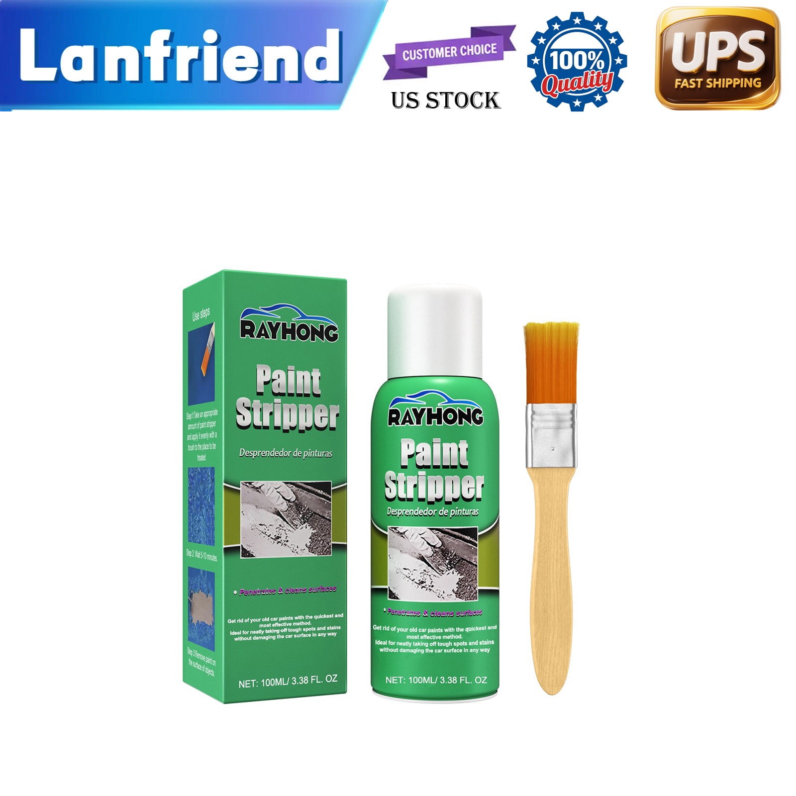 Stripping Paint Remover – Auto Wheel Metal Surface Non Trace Cleaning 🚗