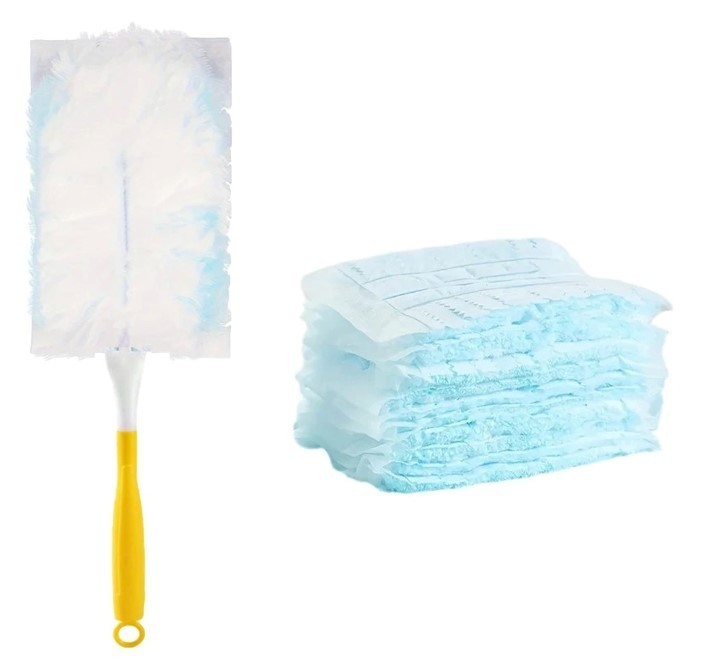 20Pcs Disposable Duster Refills & 1 Handle Cleaning Kit Compatible With Swiffer