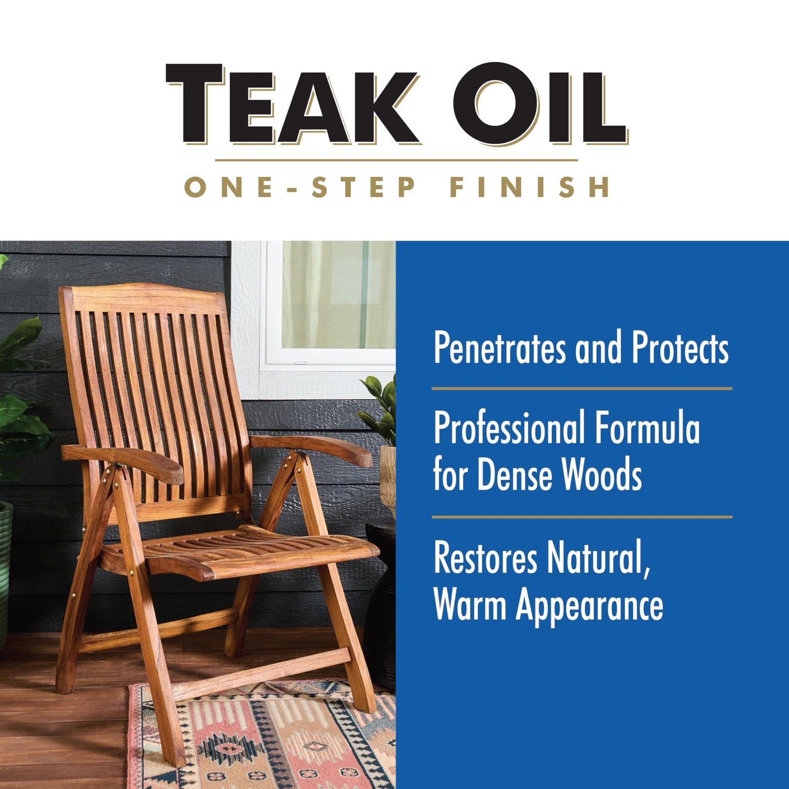 Teak Oil Wood Finish Spray, 11.25 oz, Clear, 6 Pack