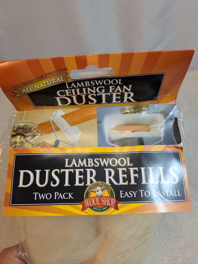Wool Shop Lambswool Duster Refills Two Pack Ceiling Fan Easy Install