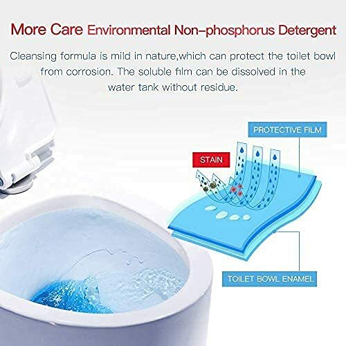 Automatic Toilet Bowl Cleaner Tablets Bathroom Toilet Tank Cleaner,Blue, 18 Pack