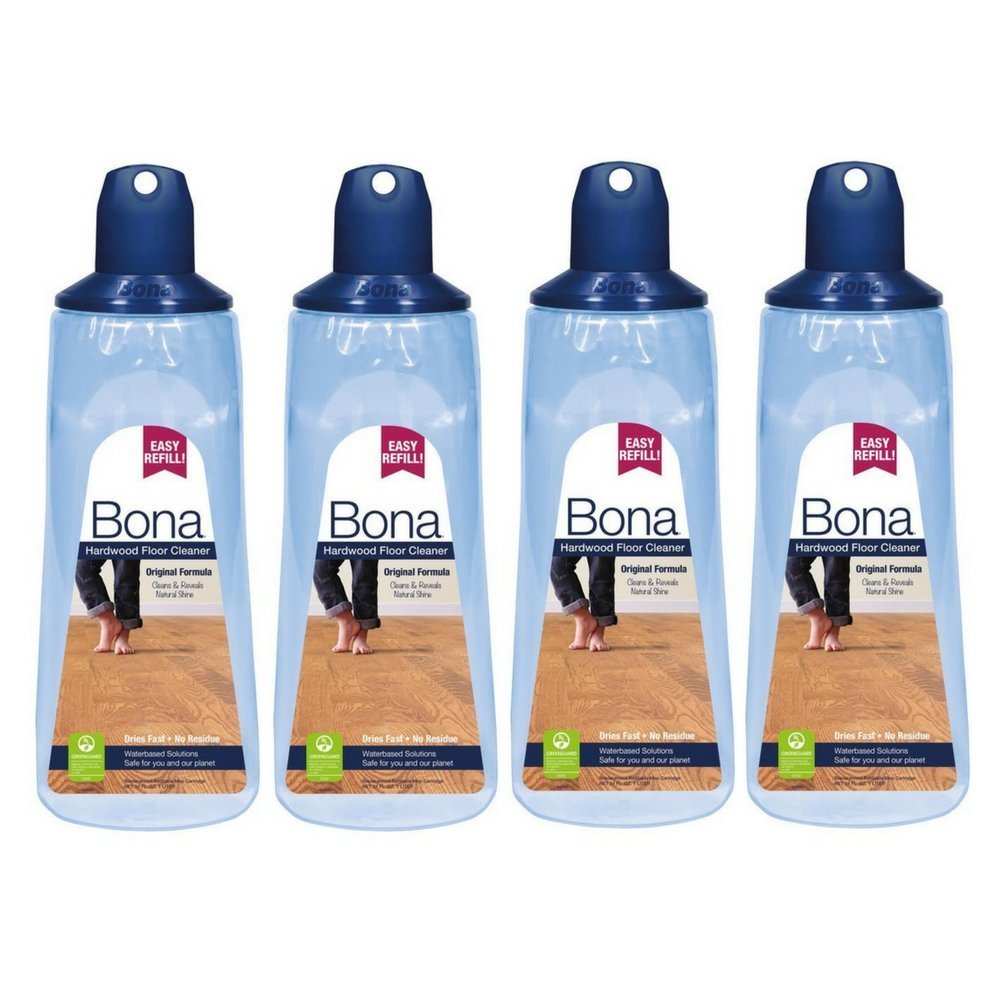 Bona 34 oz. Hardwood Floor Cleaner Refill Cartridge Unscented No-Rinse Non-Toxic