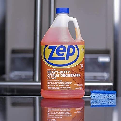 Zep Heavy-Duty Citrus Degreaser Refill 128 Oz Professional Cleaner and Degreaser