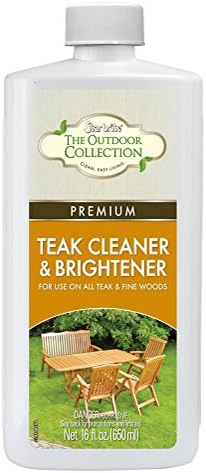 Outdoor Collection Teak Cleaner & Brightener – One-Step Teak Restorer – Renew