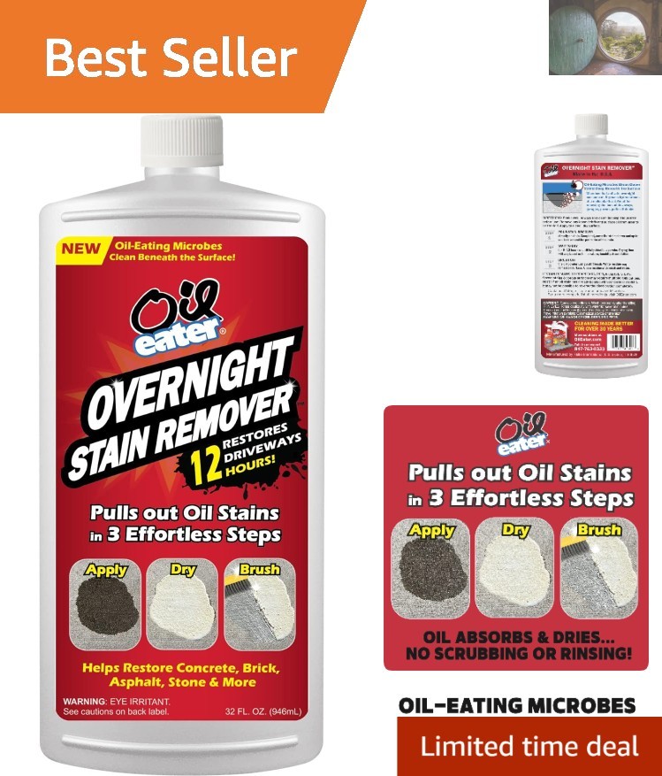 Powerful Overnight Oil Stain Remover with Microbes – Restores Driveways & Patios