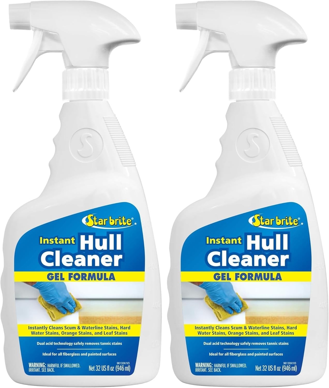 PACK OF 2 STAR BRITE Instant Hull Cleaner – Easy to Use Formula 32 OZ