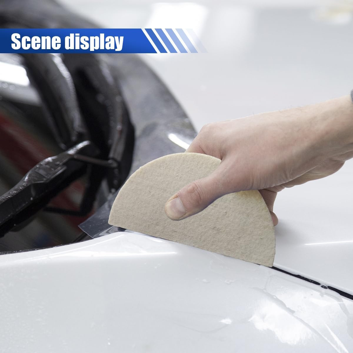 3PCS Soft Wool Felt Squeegee for Vinyl – Shrink Wool Squeegee Car Window Tint To