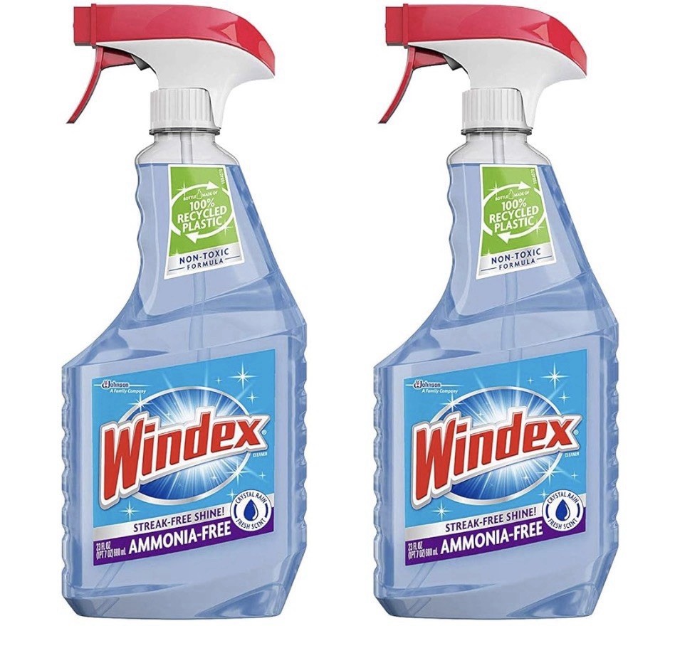 Windex Cleaners Blue 26 fl oz Pack Of 2 Crystal Rain