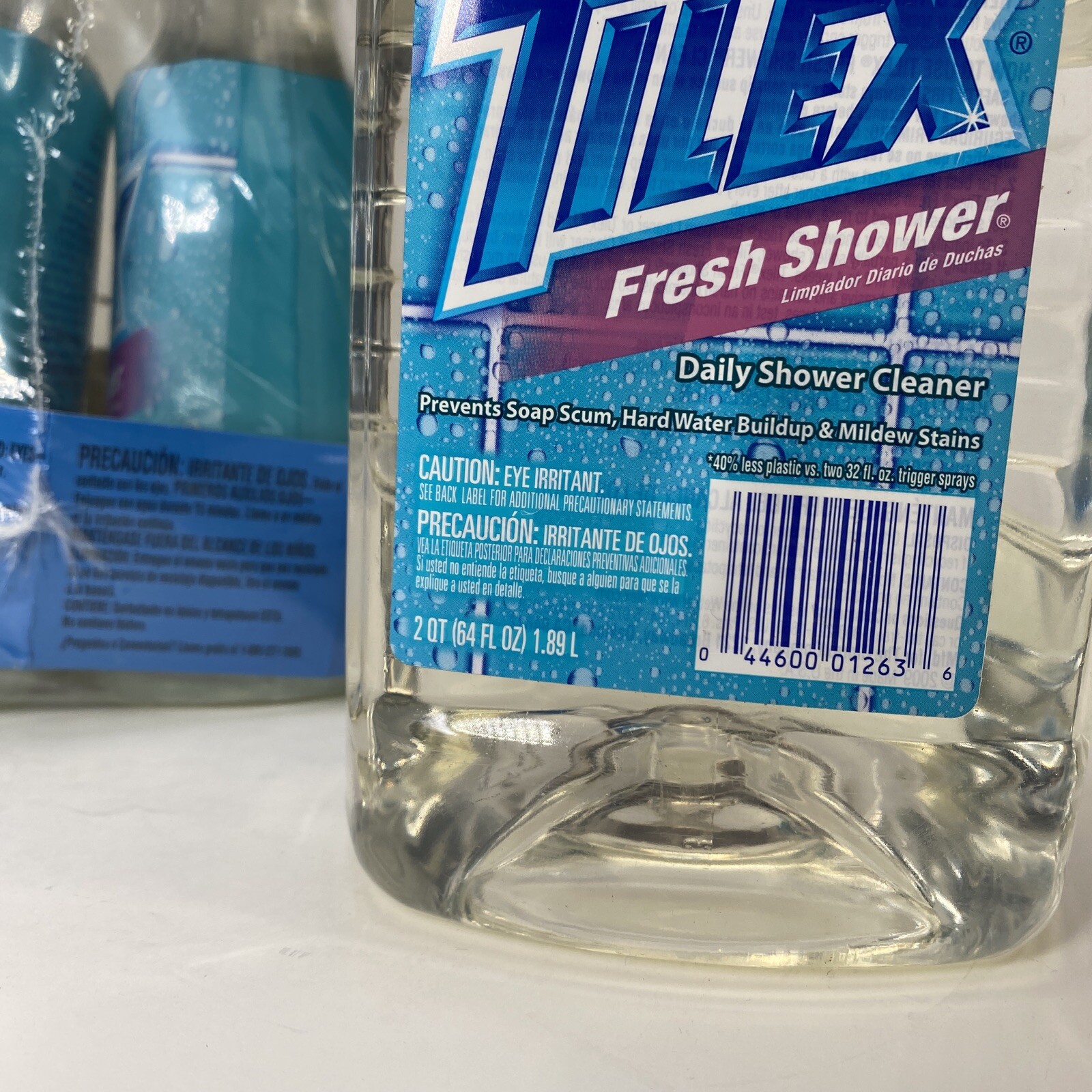 LOT (2) Tilex Shower Cleaner 64 oz Refill Fresh Shower & (2) Large Spray Bottles