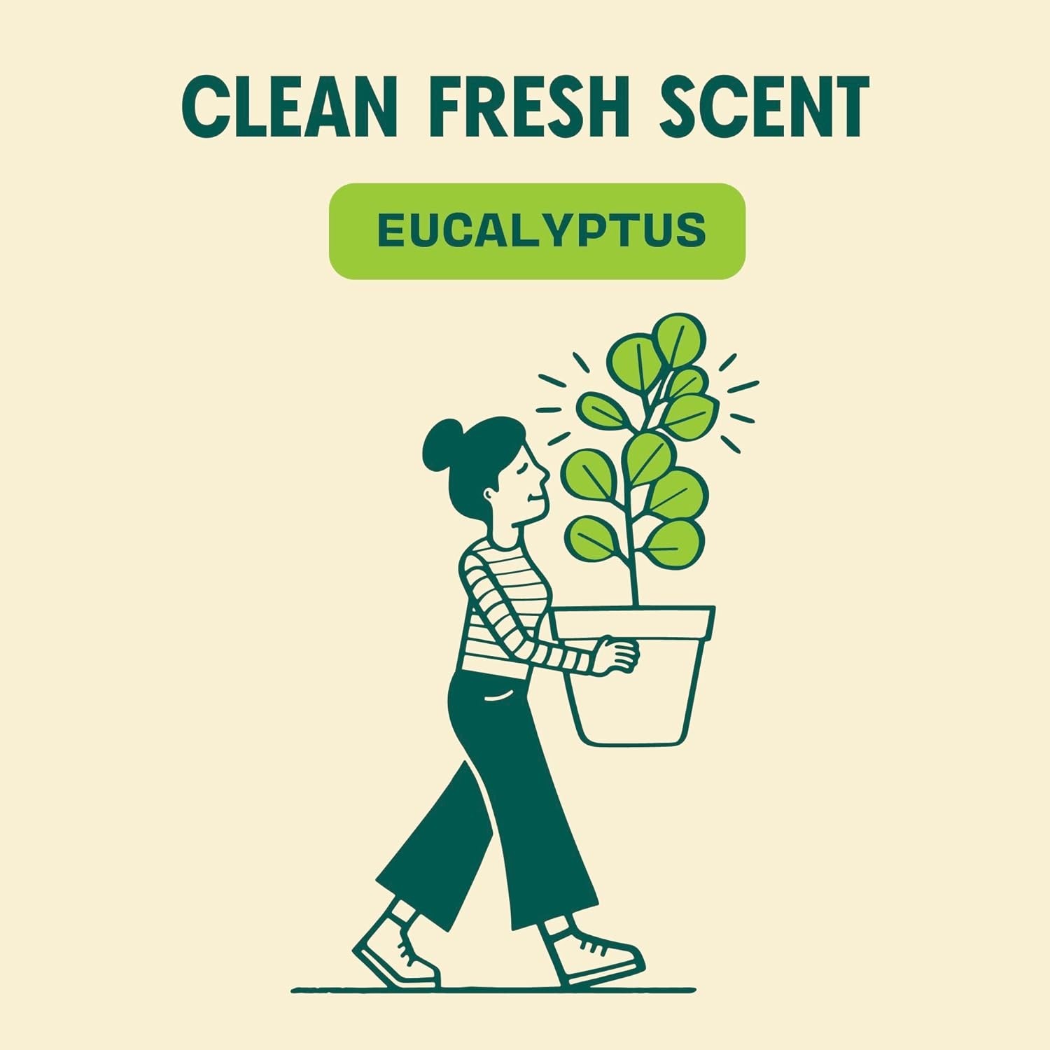 Biodegradable Multipurpose Vinegar Wipes with Eucalyptus for Safe Cleaning