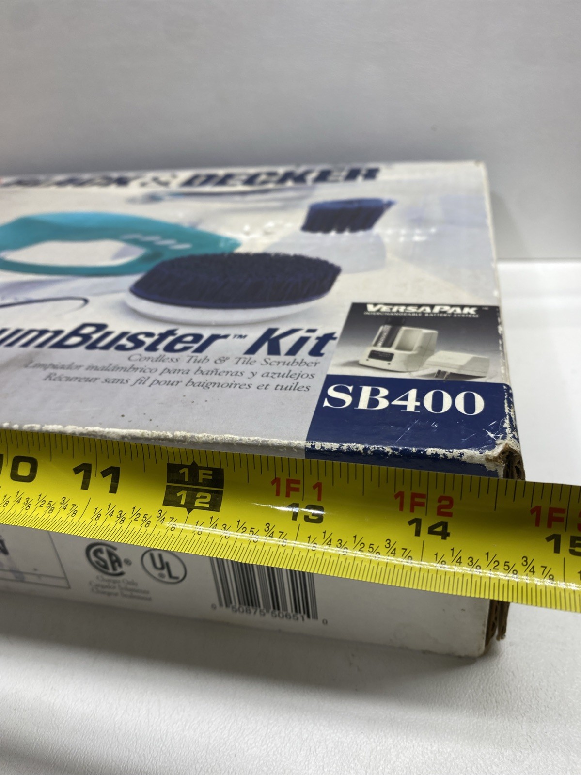 Black &Decker ScumBuster SB400 Cordless Scrubber Kit Blue VersaPak-Used-Open Box