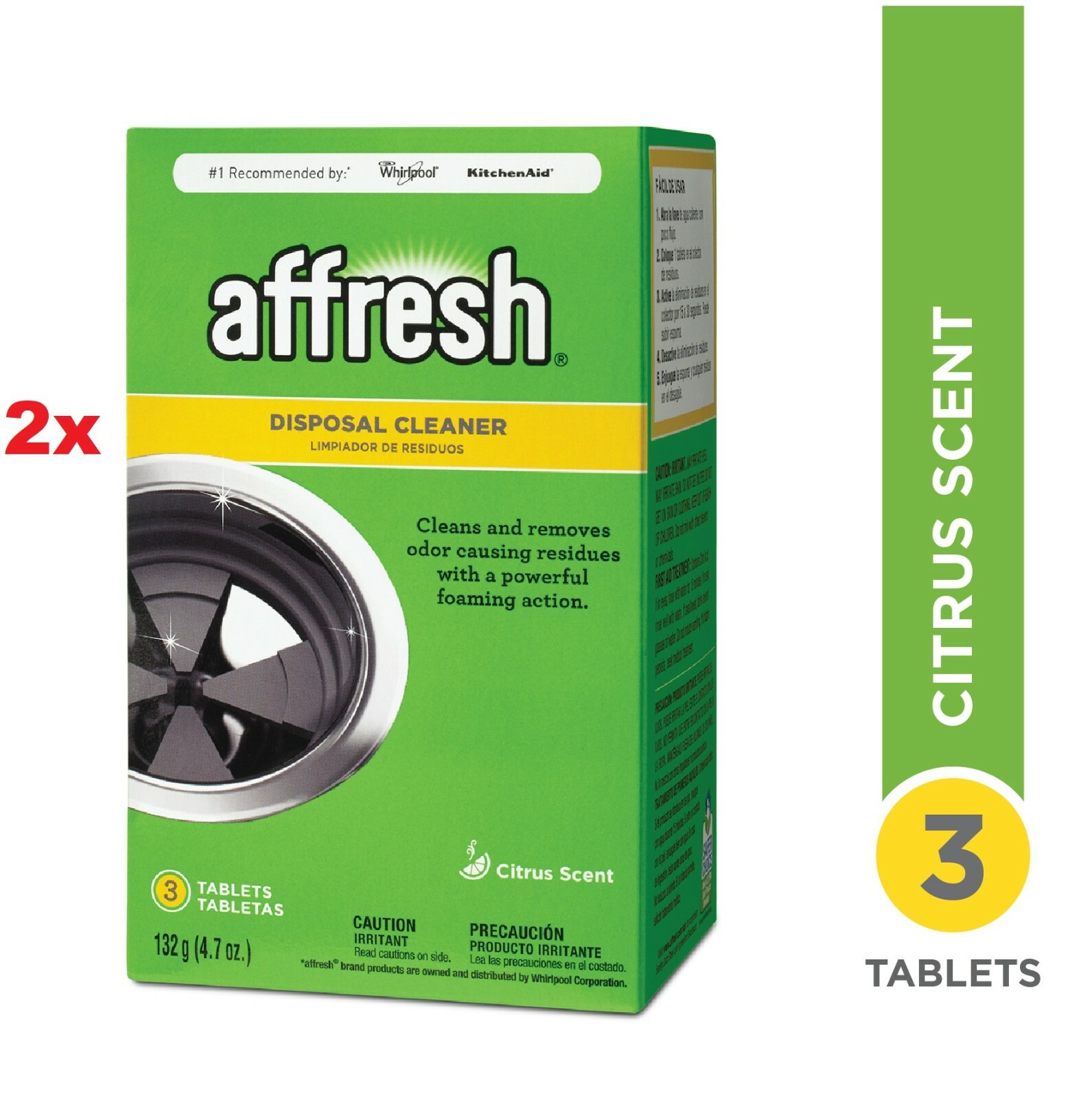 (6-Pack) Affresh DISPOSAL CLEANER Remove Odor w/ Foaming Action ~ Citrus Scent