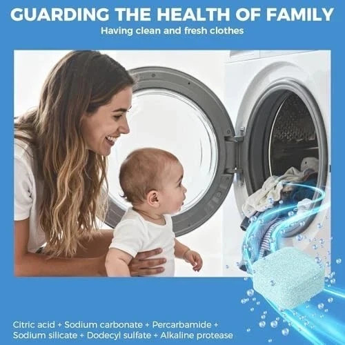 Uproot Clean Washing Machine Cleaner Tablets – 24 Pack for a 12 Month Supply. Fo