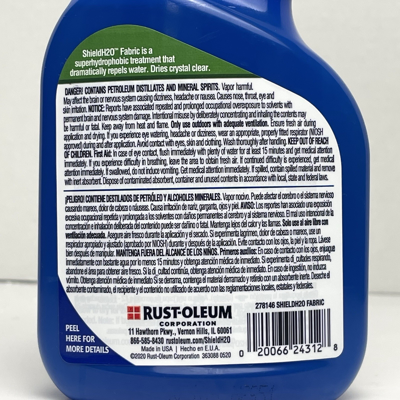 Rustoleum Never Wet Outdoor Fabric 11 fl.oz. Water Repelling Treatment – NEW