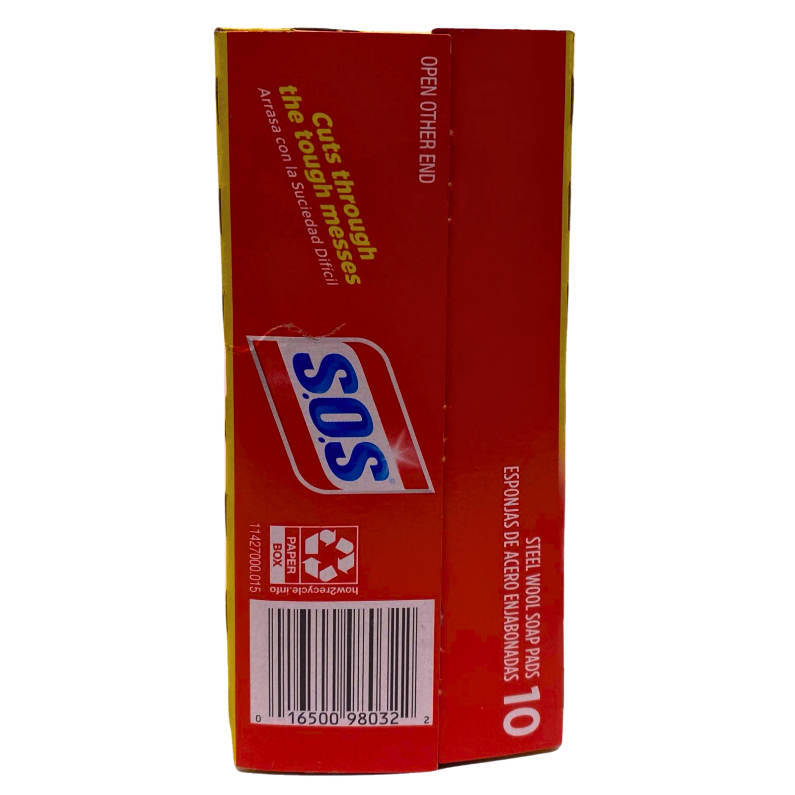 SOS Reusable Soap Filled Steel Wool Soap Pads 10 Count Box (5 Pack Bundle)