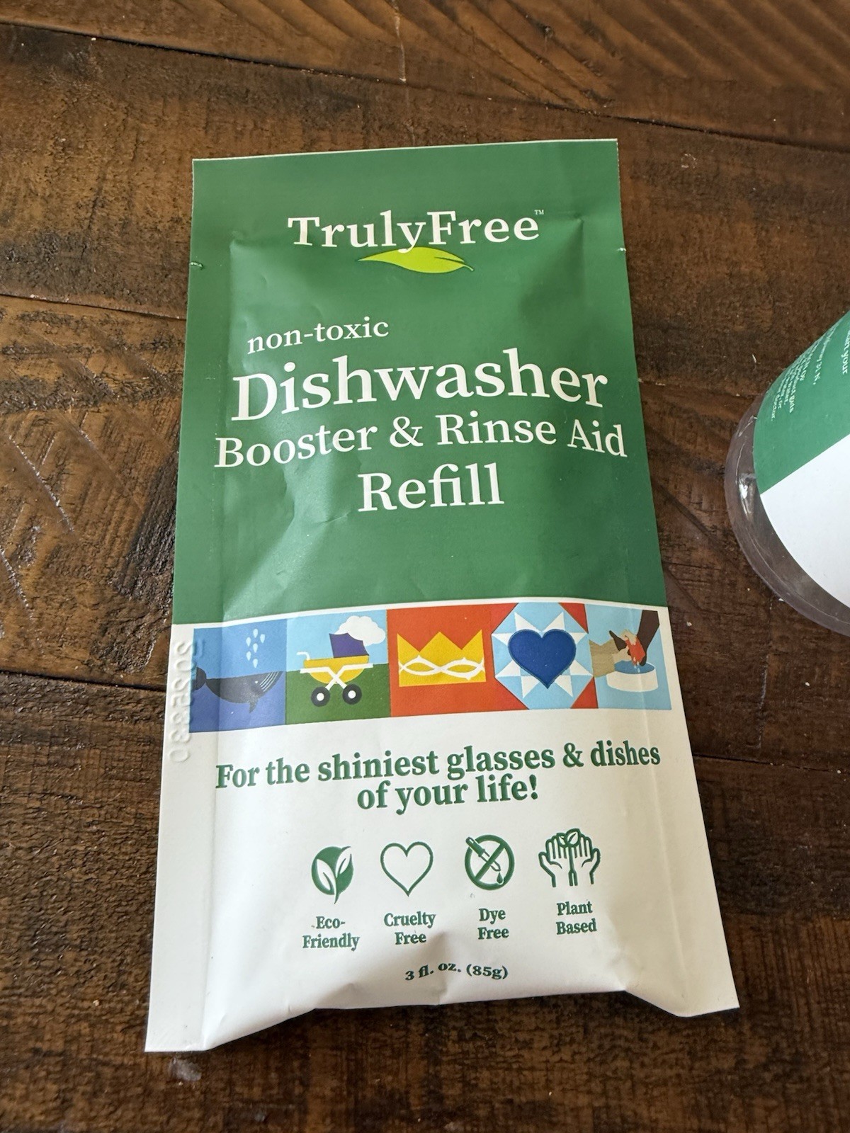 Truly Free Natural Dishwasher Booster & Rinse Aid – Non-Toxic Dishwashing Aid Fo