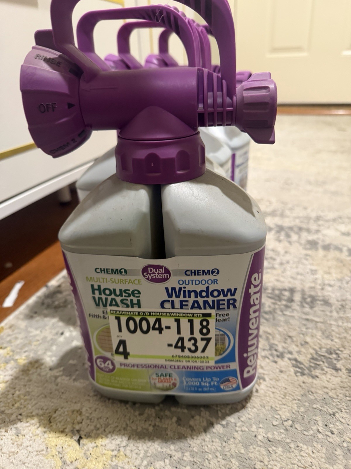 64 Oz. Dual System Outdoor House Wash and Window Cleaner LOT OF 4