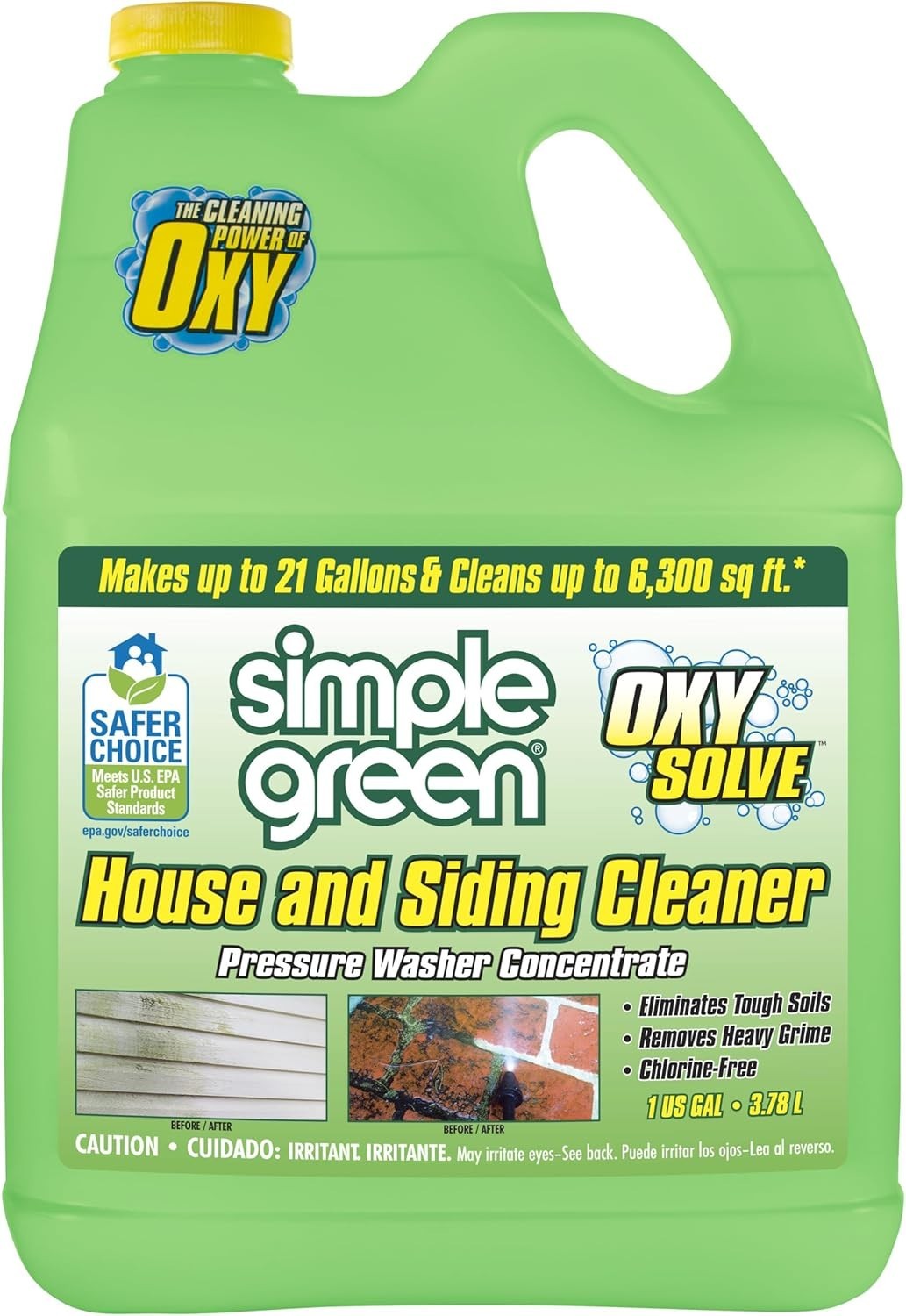 Oxy Solve House and Siding Pressure Washer Cleaner – Removes Stains from Mold…