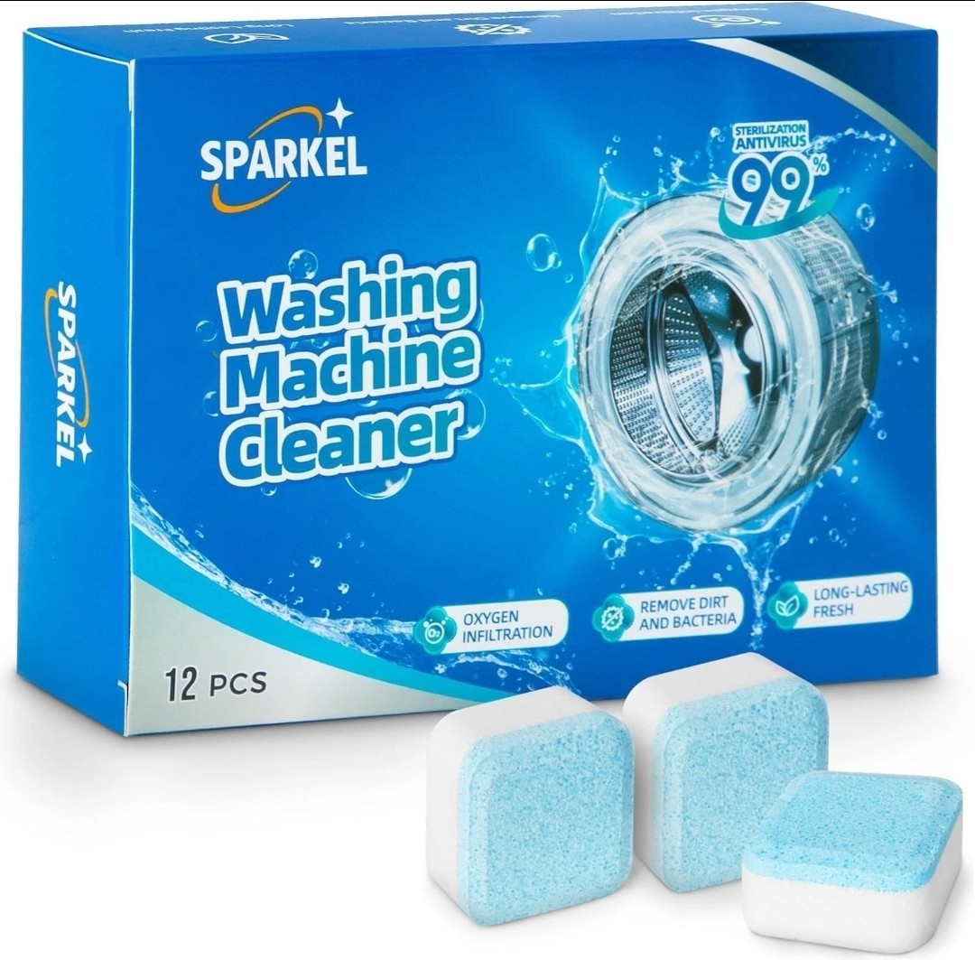 Washing Machine Cleaner Descaler Tablets 12 Pack (1 Year Supply) – Deep Cle
