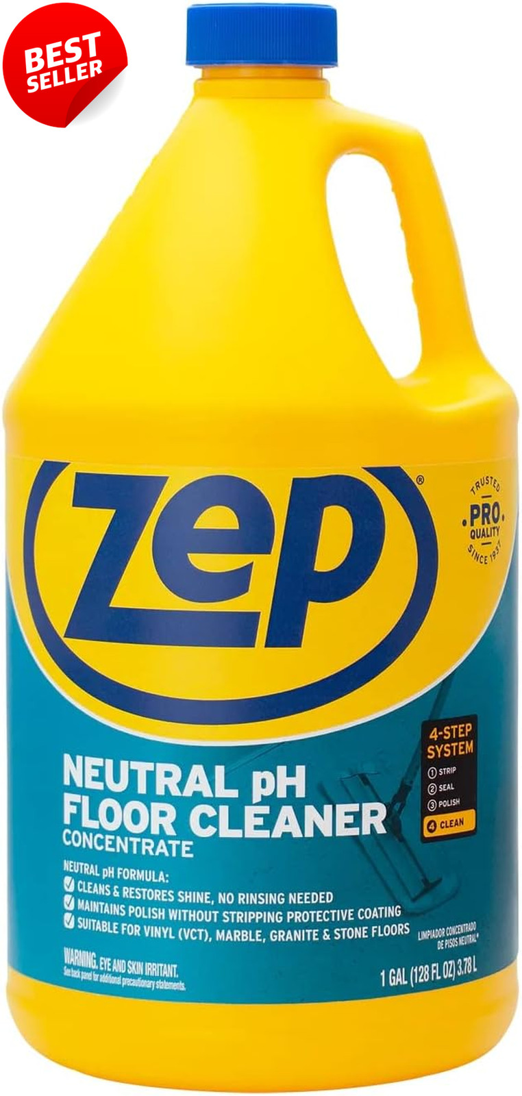 Neutral pH Industrial Floor Cleaner 1 Gallon ZUNEUT128 – US