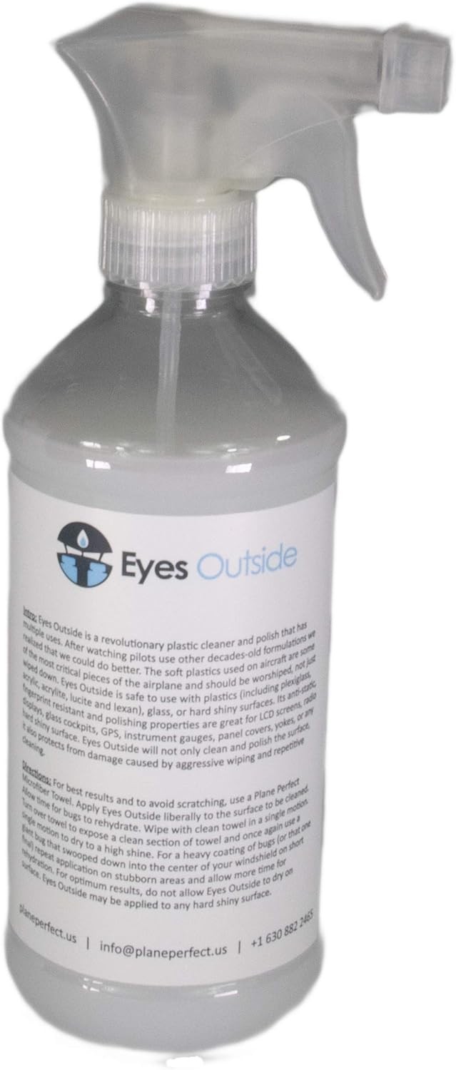 Outside Plastic and Glass Windshield Cleaner – 16 O Size: 16 Ounce (Pack of 1)