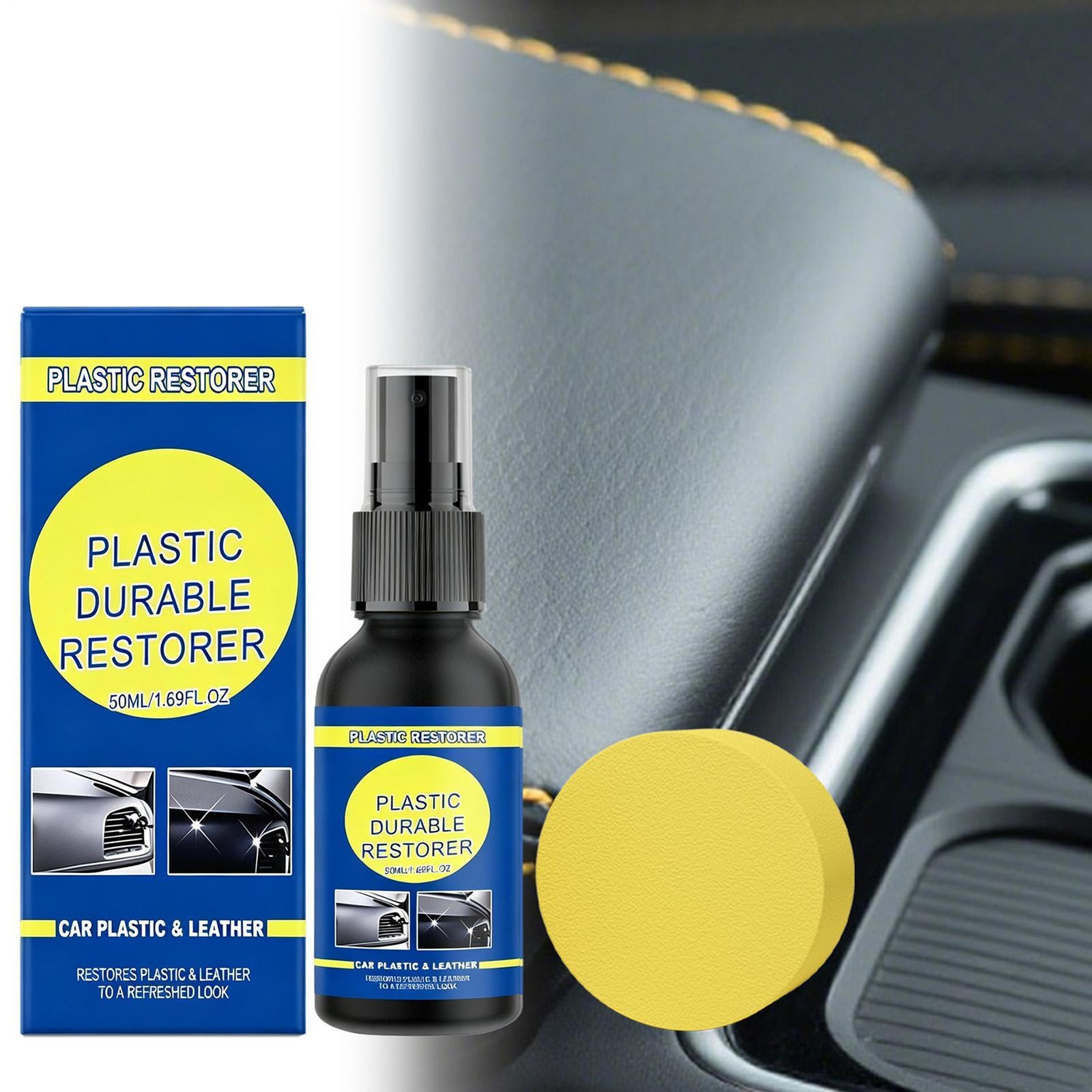 Interior Cleaner Car Detailing 50ml UV Protection Long Lasting Automotive