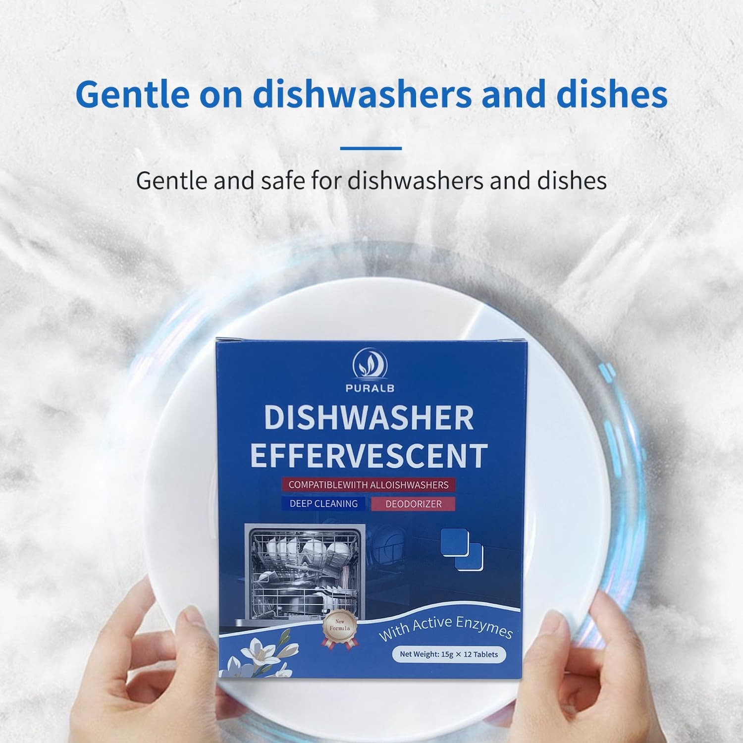Dishwasher Cleaner Tablets – 24 Tabs (2×12 Pack), 1-Year Supply Heavy Duty Deodo