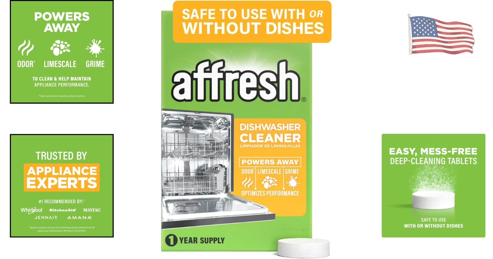 Deep Cleaning Dishwasher Tablets – 12 Count for Optimal Appliance Performance