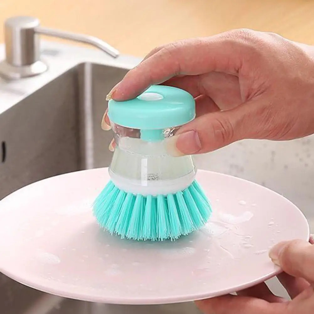 Kitchen Wash Pot Dish Brush Astronaut Washing Utensils with Automatic Soap Liqui