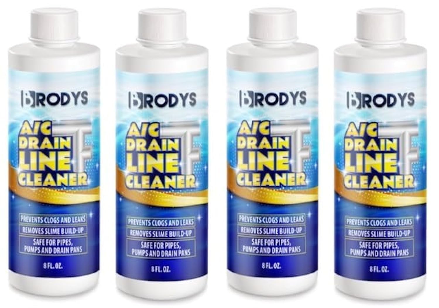 Brodys – A/C HVAC Drain Line Cleaner, Bottle, 2 MONTH SUPPLY, (Great to use at h