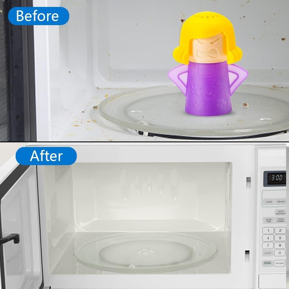 High-Quality Microwave Cleaner, 2 PCS Angry Mama – Cleans 7 Minutes Purple