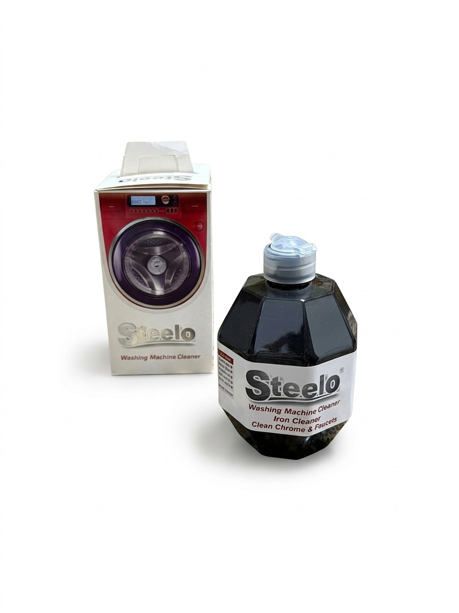 STEELO Home Appliance CLEANER & Descaler for Washing Machine, Iron & Chrome
