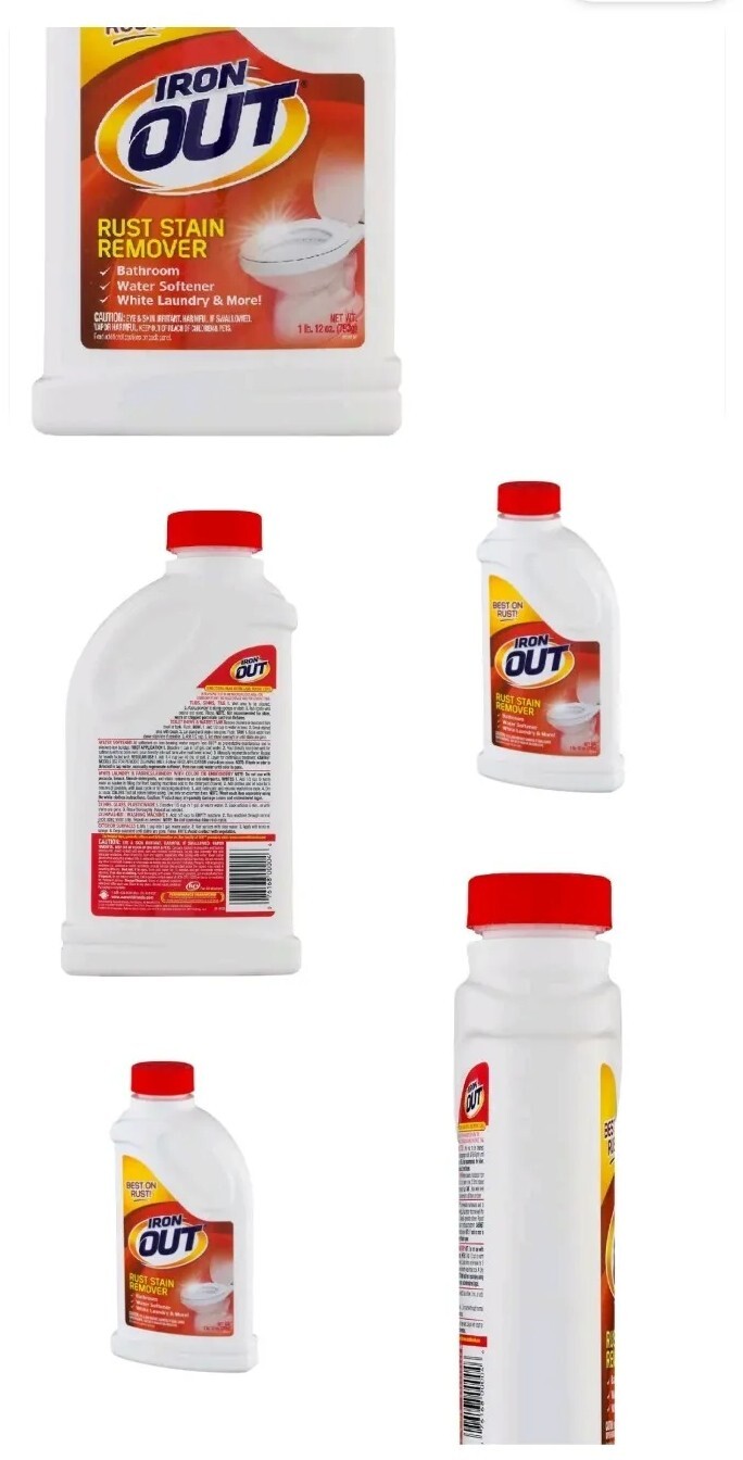 12 Bottles Iron OUT Rust Stain Remover Powder, 28 Oz.