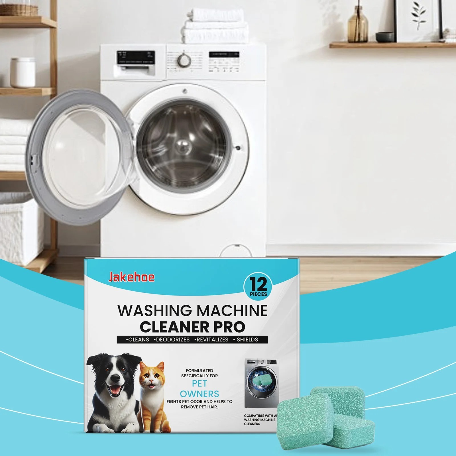 Uproot Clean Washing Machine Cleaner Tablets – 24 Pack for a 12 Month Supply. Fo
