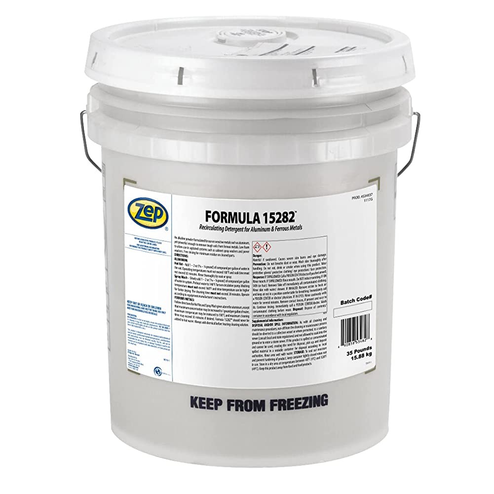 Zep Formula 15282 Recirculating Detergent for Aluminum and Ferrous Metals – 35