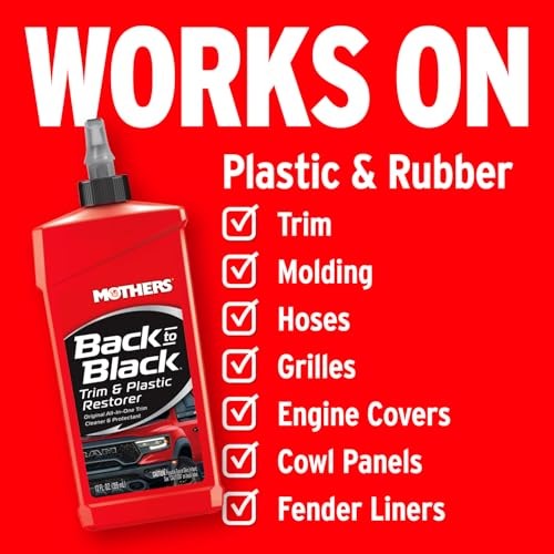 Mothers Back-to-Black Trim & Plastic Restorer, 12 oz. 06112