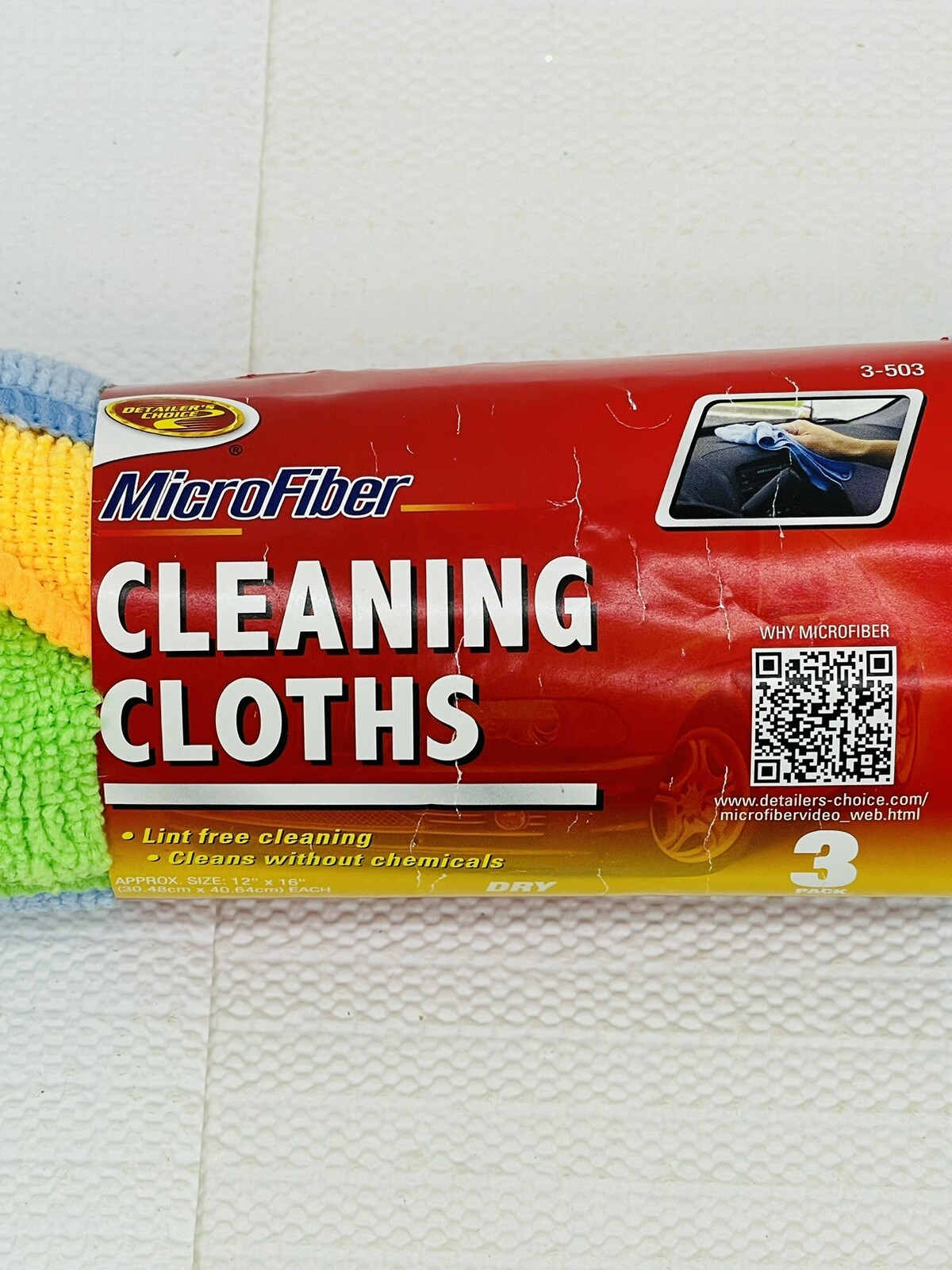 Microfib Cloth No. 3-503, Clean Rite / Blazer International 3pk 12” X 16”