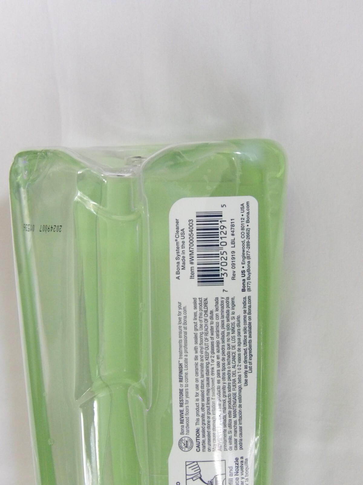 Bona Hard-Surface Floor Cleaner Refillable Bottle Streak-Free Formula 34 Fl Oz