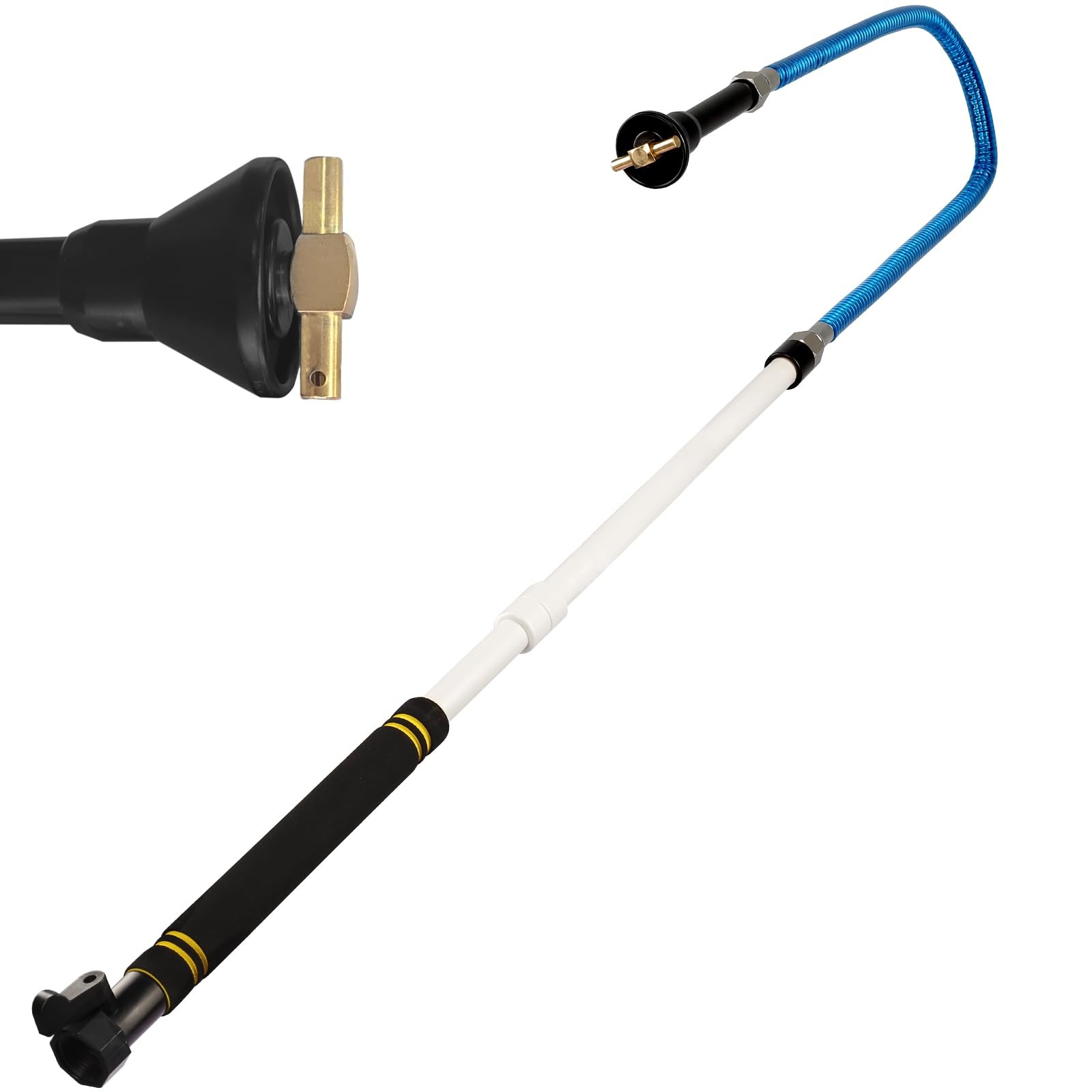 RV Black Tank Wand, Black Tank Cleaning Wand Detachable RV Flexible Swivel St…