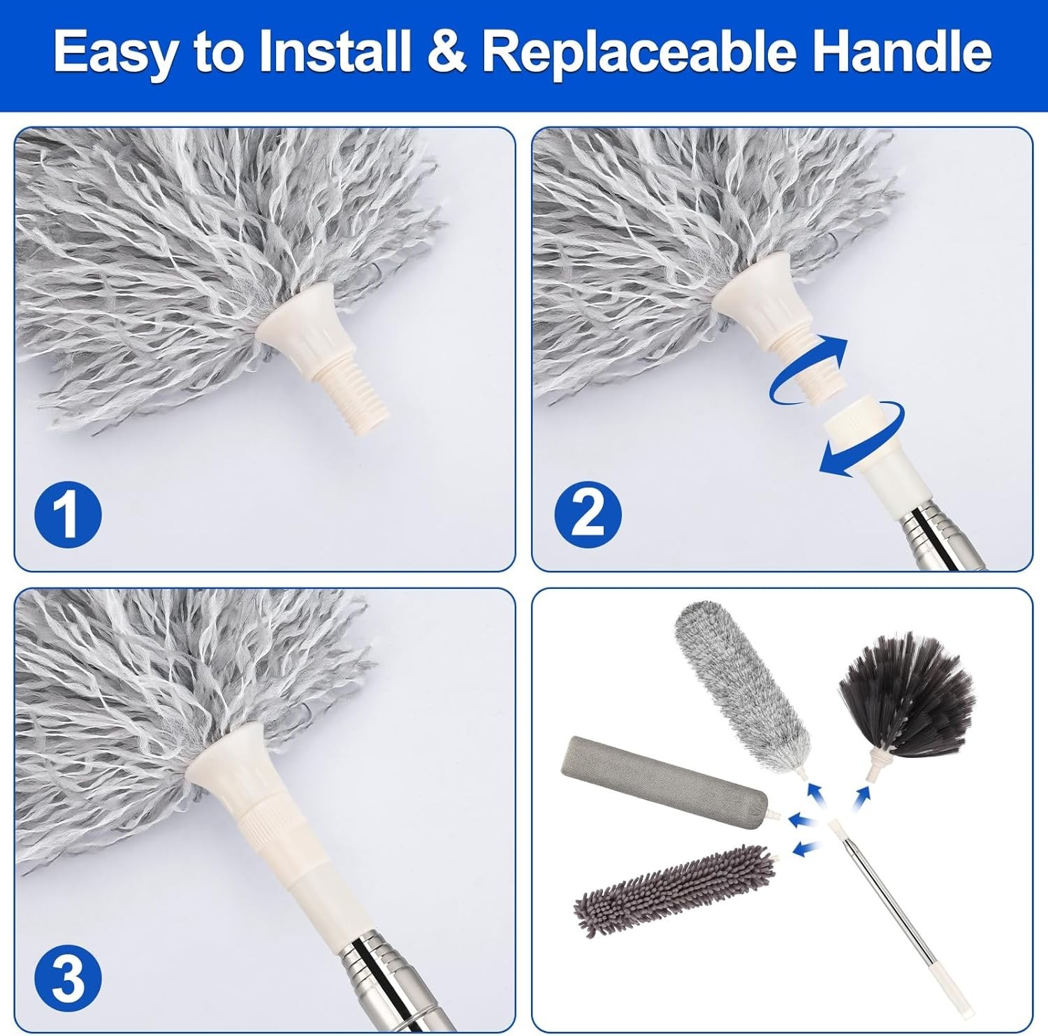 Flexible Microfiber Duster – Scratch-Resistant